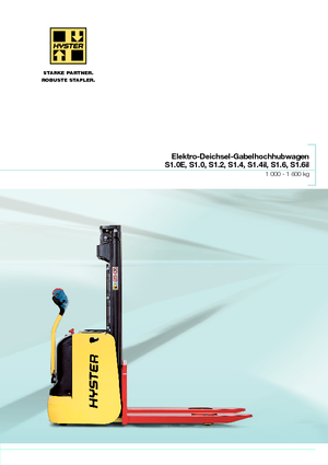 Hodajući viličar Hyster S1.0E