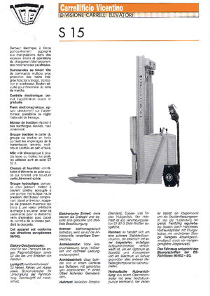 Hodajući viličar CVitalia S 15/16