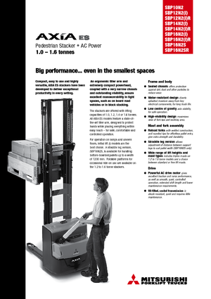 Hodajući viličar Mitsubishi SBP12N2iR