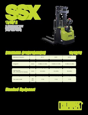 Hodajući viličar Clark SSX 18