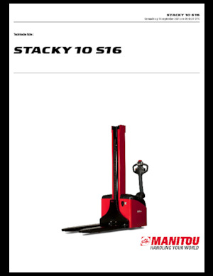 Hodajući viličar Manitou Stacky 10 S 16
