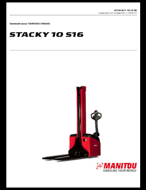Hodajući viličar Manitou Stacky 10 S 16