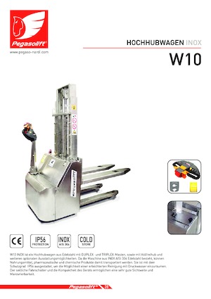 Hodajući viličar Pegasolift W 10 Inox