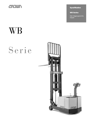 Hodajući viličar Crown WB 0.9 TF