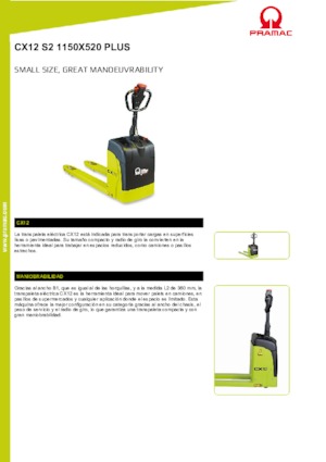 Dizalice za palete PRAMAC Lifter CX 12 EVO GEL