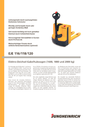 Dizalice za palete Jungheinrich EJE 116