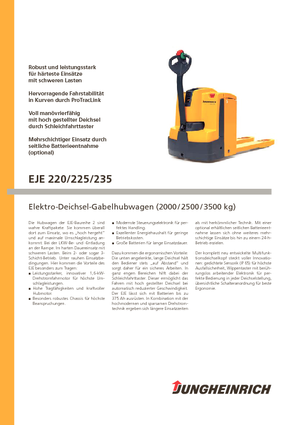 Dizalice za palete Jungheinrich EJE 220