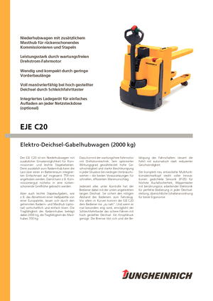 Dizalice za palete Jungheinrich EJE C20