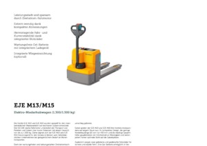 Dizalice za palete Jungheinrich EJE M15