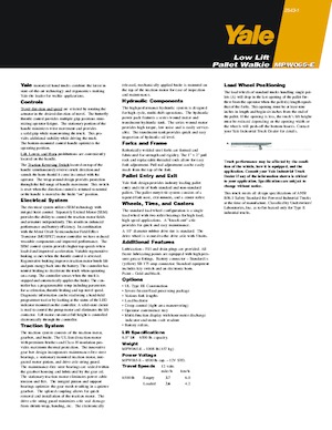 Dizalice za palete Yale MPW065-E