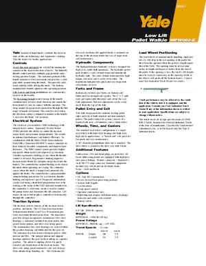 Dizalice za palete Yale MPR080VG