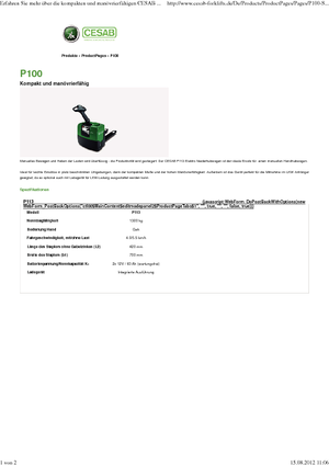 Dizalice za palete Cesab P 113