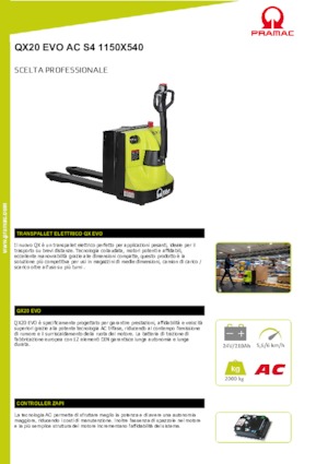 Dizalice za palete PRAMAC Lifter QX 20 EVO