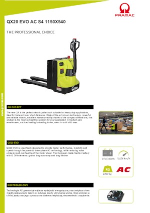 Dizalice za palete PRAMAC Lifter QX 20 EVO