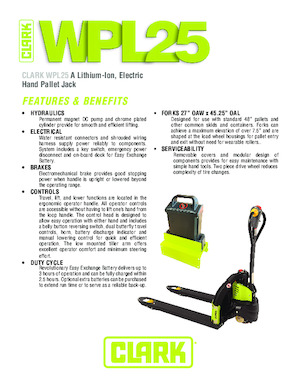 Dizalice za palete Clark WPL 25