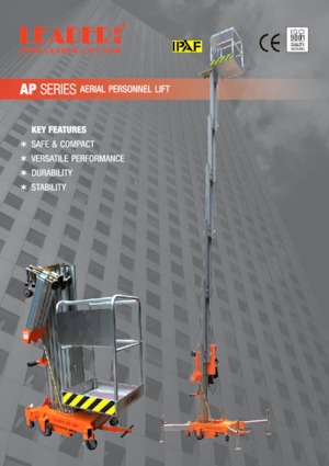 Vertikalna podizna platforma s jednim jarbolom Leader AP 40