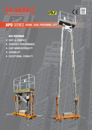Vertikalna podizna platforma s jednim jarbolom Leader APD 30