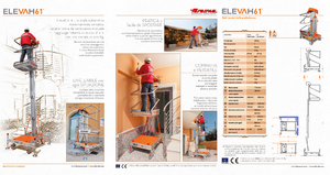 Vertikalna podizna platforma s jednim jarbolom Faraone Elevah 61