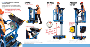Vertikalna podizna platforma s jednim jarbolom Power Towers Pecolift