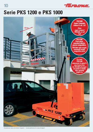 Vertikalna podizna platforma s jednim jarbolom Faraone PKS 1200