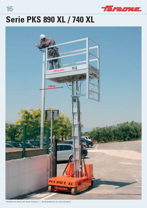 Vertikalna podizna platforma s jednim jarbolom Faraone PKS 890 Z