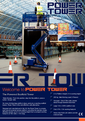 Vertikalna podizna platforma s jednim jarbolom Power Towers Power Tower