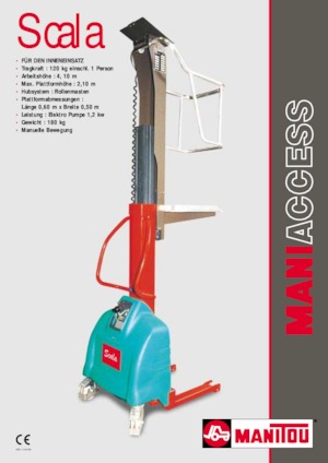 Vertikalna podizna platforma s jednim jarbolom Manitou Scala