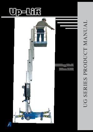Vertikalna podizna platforma s jednim jarbolom AHI UG40