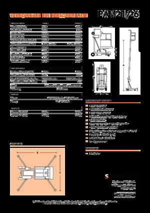 Vertikalna podizna platforma s jednim jarbolom Snorkel PAM26AC