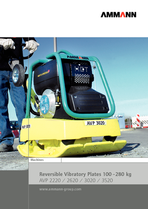 Reverzibilni kompaktori s vibracionim pločama Ammann AVP 2220