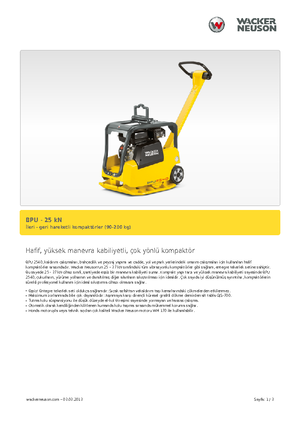 Reverzibilni kompaktori s vibracionim pločama Wacker BPU 2540 A