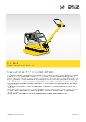 Reverzibilni kompaktori s vibracionim pločama Wacker Neuson BPU 4045 A