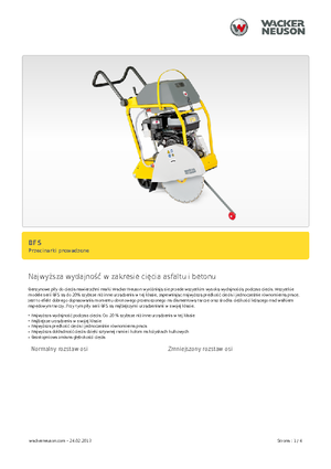 Pile za pod Wacker BFS 1350 ALS