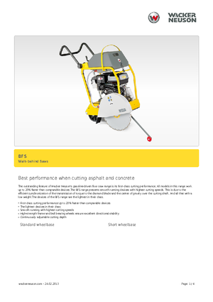 Pile za pod Wacker BFS 1350 ALS