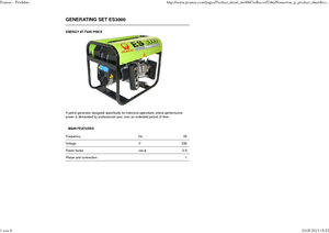 Benzinski generatori struje PRAMAC Lifter ES 3000