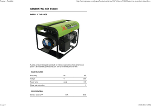 Benzinski generatori struje PRAMAC Lifter ES 8000