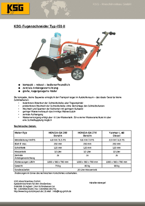 Pile za pod KSG-Maschinenbau KSG 450