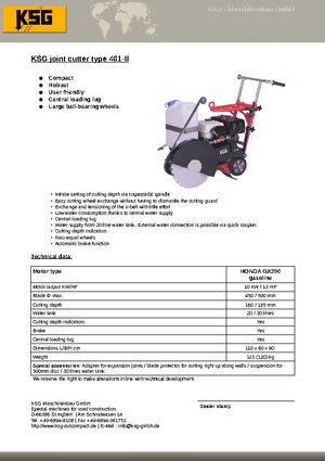 Pile za pod KSG-Maschinenbau KSG 461