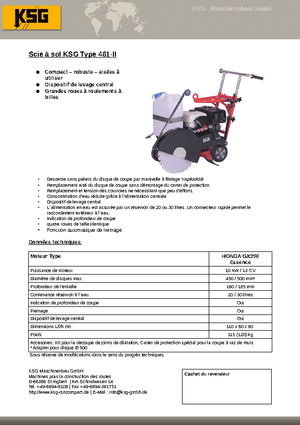 Pile za pod KSG-Maschinenbau KSG 461