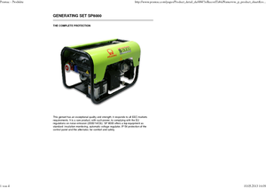 Benzinski generatori struje PRAMAC Lifter SP 8000