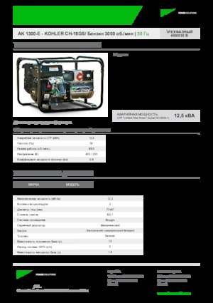 Benzinski generatori struje INMESOL AK-1300-E