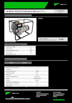 Benzinski generatori struje INMESOL AK 500-M