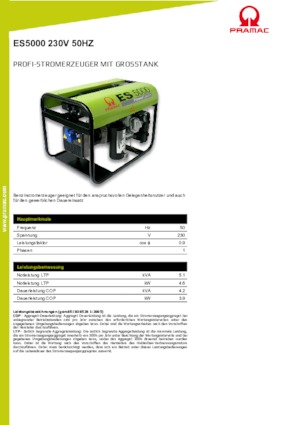 Benzinski generatori struje PRAMAC Lifter ES 8000