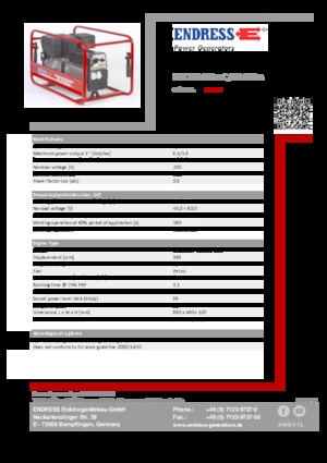 Benzinski generatori struje Endress ESE 704 SHS-AC / 60-200 A 