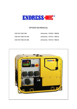 Benzinski generatori struje Endress ESE 957 DBG ES DIN Super Silent