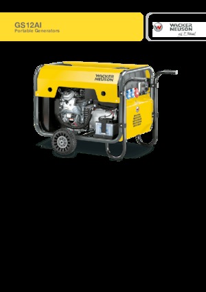 Benzinski generatori struje Wacker Neuson GS12AI