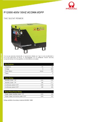 Benzinski generatori struje PRAMAC Lifter P 12000 THB