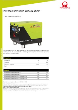 Benzinski generatori struje PRAMAC Lifter P 12000 THB