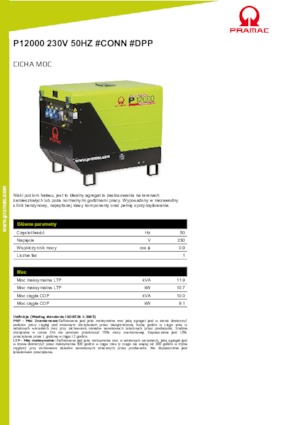 Benzinski generatori struje PRAMAC Lifter P 12000 THB