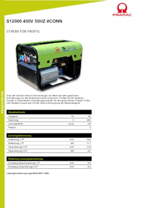 Benzinski generatori struje PRAMAC Lifter SP 12000